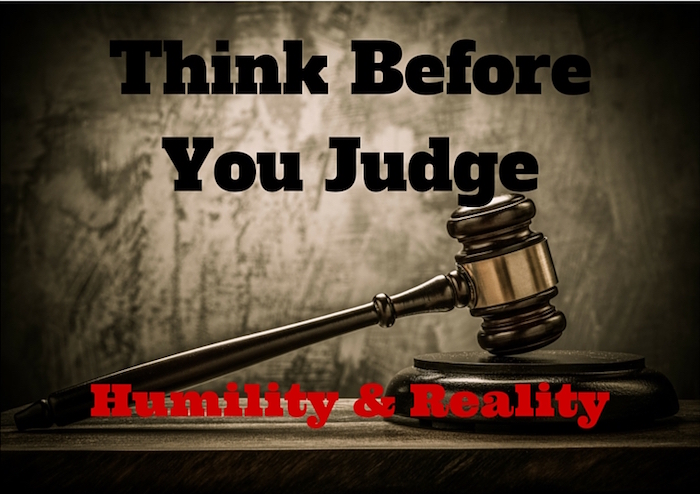 Think Before You Judge